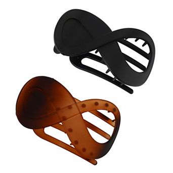 2 pc Flat Hair Clips, Flat Claw Clips for Thick Hair, Stylish Flat Clips for Hair