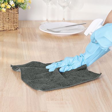 20 Pack Kitchen Washcloths Set for Dishes Absorbent Dish Cloths Dish Rags 12" x 12"