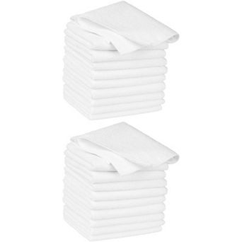 20 Pack Kitchen Washcloths Set for Dishes Absorbent Dish Cloths Dish Rags 12" x 12"