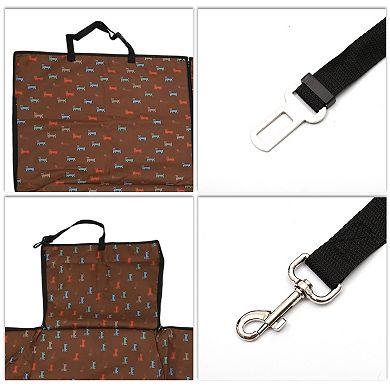 Waterproof Car Seat Cover for Pet Dog Pattern 1 Pc