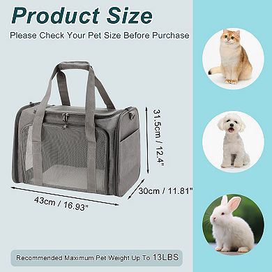 Dog Carrier, Pet Carrier for Cat, Puppy Carrier for Medium Small Cats Dogs Puppies up to 13 Lbs
