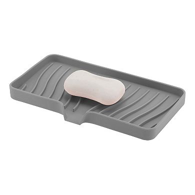 Waterproof Soap Holder with Draining for Bathroom 10.04"x5.51"x0.79" 1 Pc