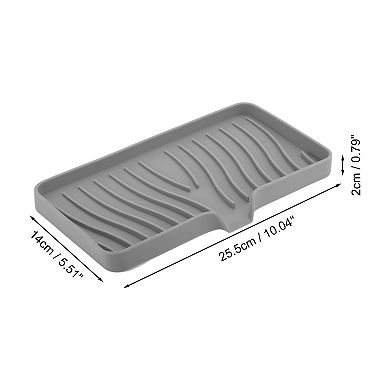 Waterproof Soap Holder with Draining for Bathroom 10.04"x5.51"x0.79" 1 Pc