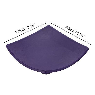 Waterproof Curved Soap Holder for Bath 3.74"x3.74"x0.71" 1 Pc