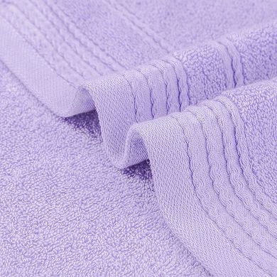 4 Pack Striped Pattern Hand Towels Set, Quick Drying Towel for Bathroom 14" x 30"