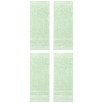 4 Pack Striped Pattern Hand Towels Set, Quick Drying Towel for Bathroom 14" x 30"