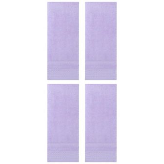 4 Pack Striped Pattern Hand Towels Set, Quick Drying Towel for Bathroom 14" x 30"