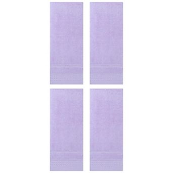 4 Pack Striped Pattern Hand Towels Set, Quick Drying Towel for Bathroom 14" x 30"