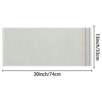 4 Pack Colorful Striped Pattern Hand Towels Set, 13" x 30"