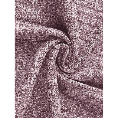 Women's Ribbed Knit Lounge Set Long Sleeve Pants Sleepwear Pajama Set 2 Piece Matching Outfits Set