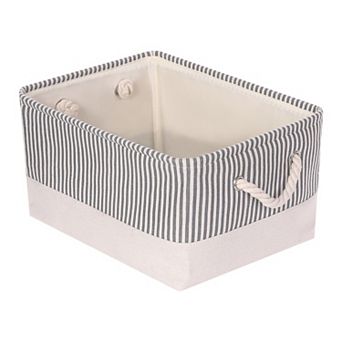 Fabric Collapsible Storage Basket Bin with Handle, Storage Cube