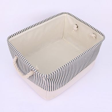 Fabric Collapsible Storage Basket Bin with Handle, Storage Cube