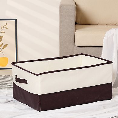 Fabric Storage Cube with Handles, 1 Pack Collapsible Storage Bin Basket