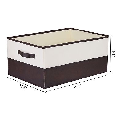 Fabric Storage Cube with Handles, 1 Pack Collapsible Storage Bin Basket