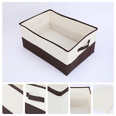 Fabric Storage Cube with Handles, 1 Pack Collapsible Storage Bin Basket