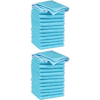 Dish Wash Cloths, 24 Pack Kitchen Wash Cloths Terry Dish Kitchen Towel 7" x 9"