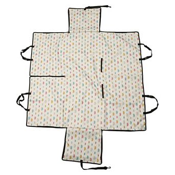 Waterproof Car Seat Cover for Dog Cat Pig Prints White 1 pc