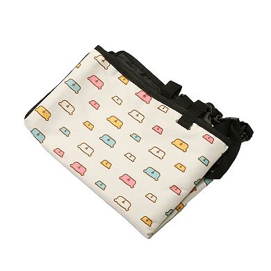 Waterproof Car Seat Cover for Dog Cat Pig Prints White 1 Pc