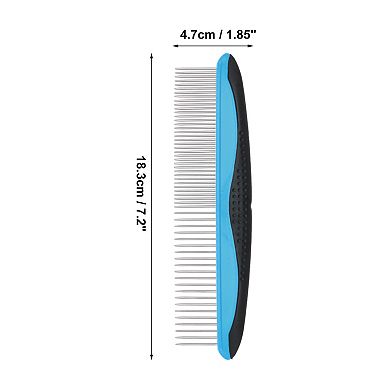 Durable Straight Row Pet Grooming Brush for Pet 7.2"x1.85"