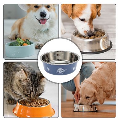 Non-Skid Large Dog Bowl Panda Pattern for Indoor and Outdoor 1 Pc
