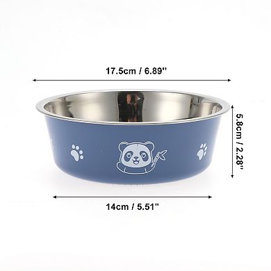 Non-Skid Large Dog Bowl Panda Pattern for Indoor and Outdoor 1 Pc