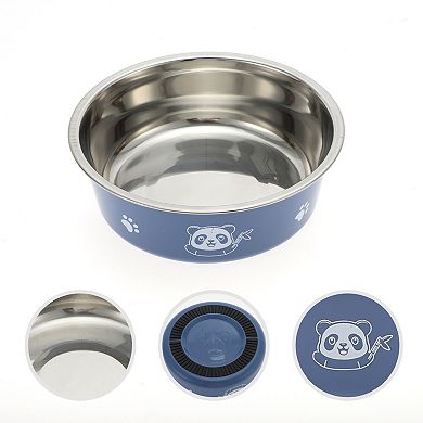 Non-Skid Large Dog Bowl Panda Pattern for Indoor and Outdoor 1 Pc