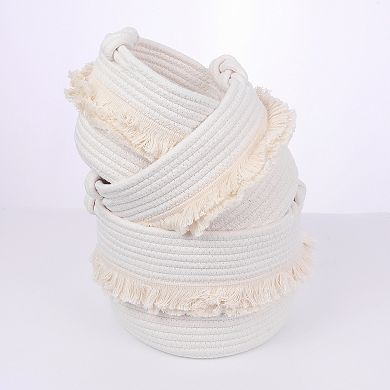3 Packs Storage Basket, Shelf Closet Storage Bin for Clothes, Organizer Bin for Home Decor