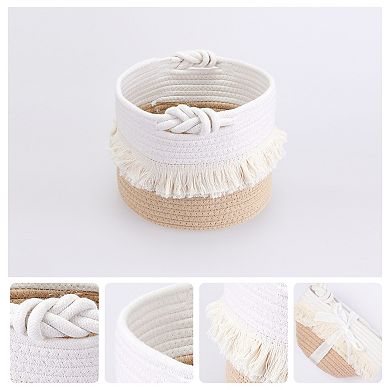3 Packs Storage Basket, Shelf Closet Storage Bin for Clothes, Organizer Bin for Home Decor