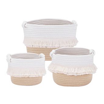 3 Packs Storage Basket, Shelf Closet Storage Bin for Clothes, Organizer Bin for Home Decor