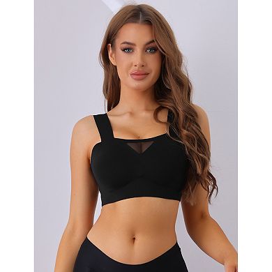 Women's Full-Coverage Mesh Everyday Bralette Push-Up Comfort Wireless Bras
