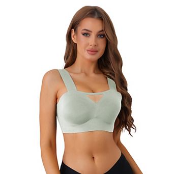 Women's Full-Coverage Mesh Everyday Bralette Push-Up Comfort Wireless Bras