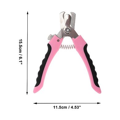 Durable Long Handle Pet Nail Clippers for Cat for Dog 6.1"x4.53" 1 Pc