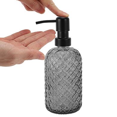 Simple Cylindrical Soap Pump Dispenser for Bathroom 400ml 1 Pc