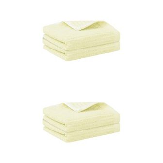 4 Pack Striped Pattern Hand Towels Set, Absorbent Towel for Bathroom 13" x 29"