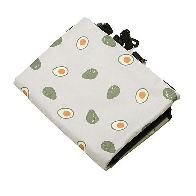 Waterproof Car Seat Cover for Dog Cat Fruits Prints Grey 1 Pc