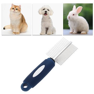 Durable Pet Grooming Brush for Pet 7.48"x2.05" Blue