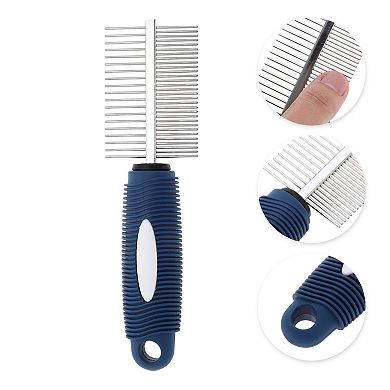 Durable Pet Grooming Brush for Pet 7.48"x2.05" Blue