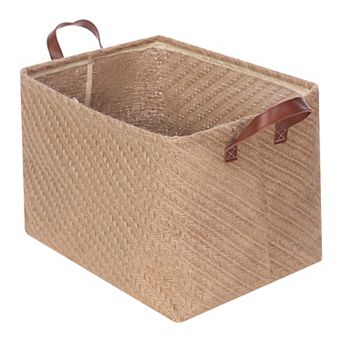 Fabric Storage Cube with Handles, Storage Bin for Shelves Closet, Storage Basket