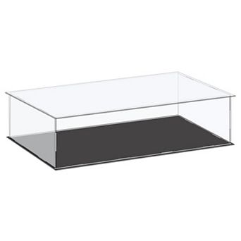 Acrylic Display Case Plastic Cube Storage Box Clear Assemble Dustproof Showcase 16.1x8.3x4.1 Inch