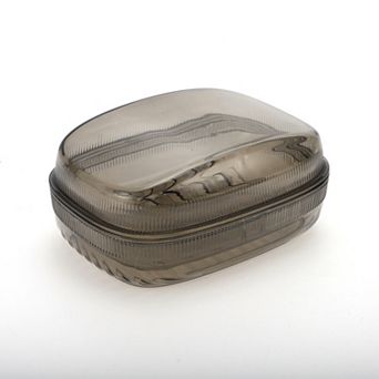 Waterproof with Cover Soap Dish for Bathroom 5.51"x4.13"x2.52" 1 pc