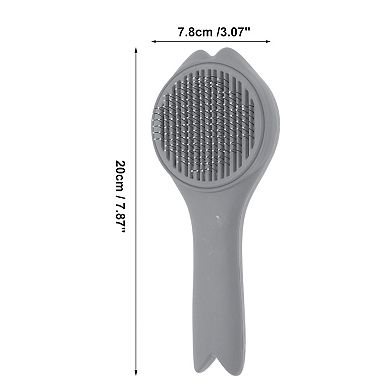 Durable V Shape Tail Pet Grooming Brush for Dog 7.87"x3.07"x1.97" 1 Pc