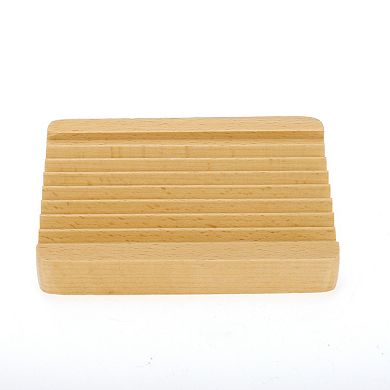 Portable Square Soap Dish for Bathroom for Kitchen 5.08"x3.7"x0.79" 1 Pc Brown