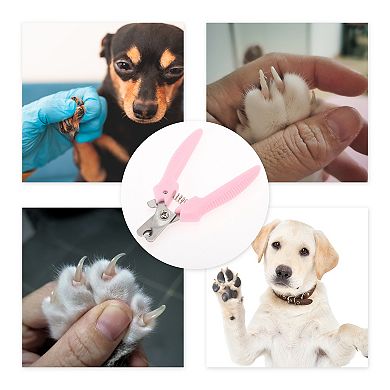 Durable Short Handle Pet Nail Clippers for Cat for Dog 4.72"x2.76" 1 Pc