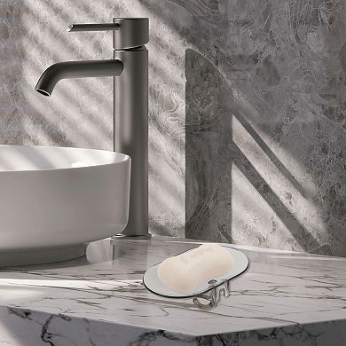 Waterproof with Hook Soap Holder for Bathroom 5.51"x3.54"x1.73" 1 Pc