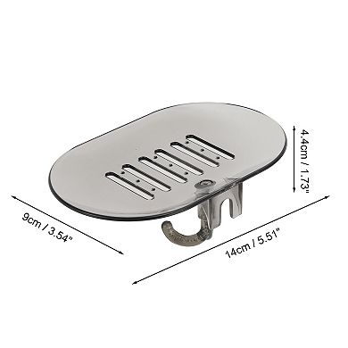 Waterproof with Hook Soap Holder for Bathroom 5.51"x3.54"x1.73" 1 Pc