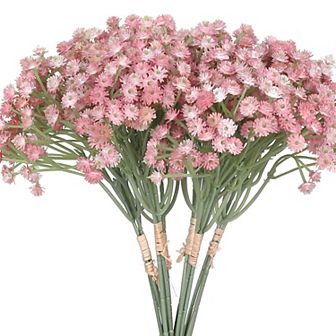 Artificial Flowers, 6 pc Fake Flowers Bouquets Real Touch Bulk Bouquet Faux Flowers