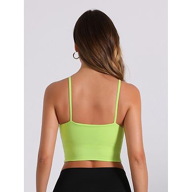 Women's Camisole Built-in Bra Padded Workout Basic Invisible Tank Top
