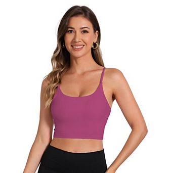 Women's Camisole Built-in Bra Padded Workout Basic Invisible Tank Top