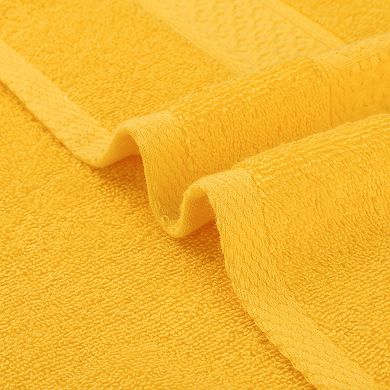 4 Pack Cotton Textured Hand Towels Set, Absorbent Towels Set for Bathroom 13"x30"