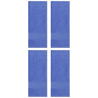 4 Pack Cotton Textured Hand Towels Set, Absorbent Towels Set for Bathroom 13"x30"